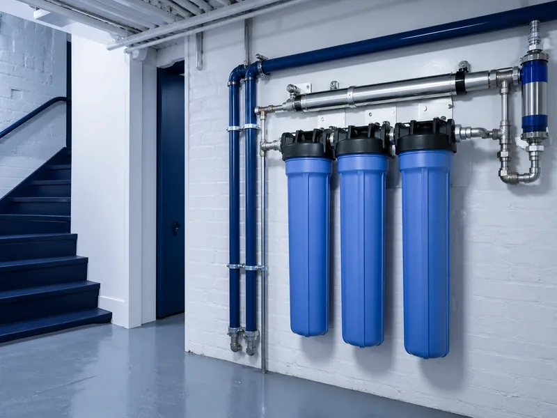 Whole house water filtration